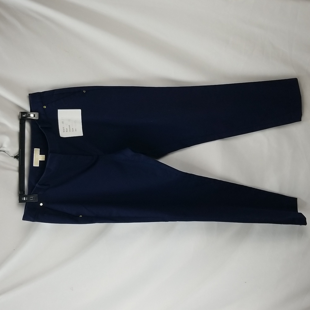 MICHAEL Michael Kors Navy Straight-Leg Trousers